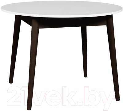 Обеденный стол Мебель-Класс Зефир (белый/темный дуб)