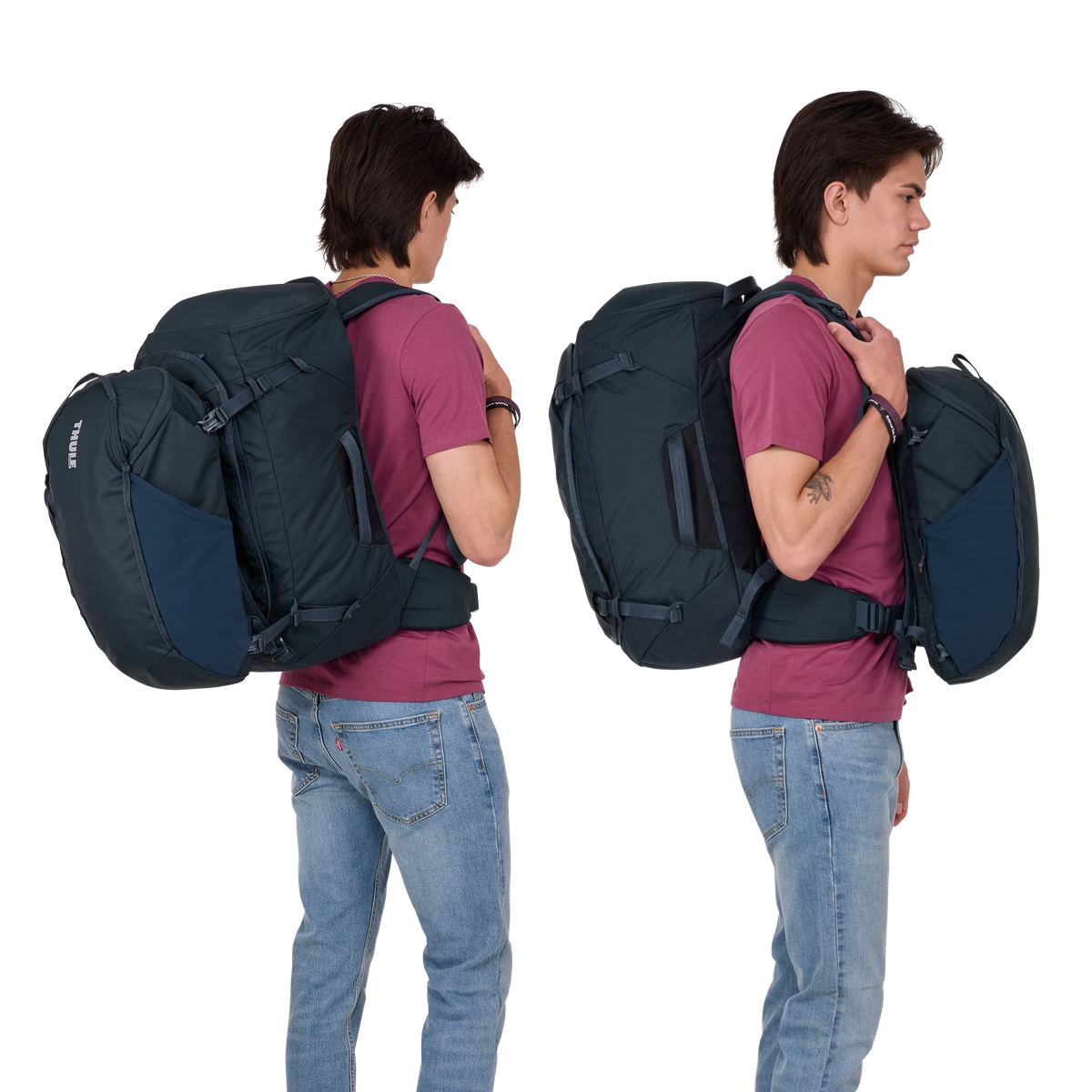 Рюкзак туристический Thule Landmark Travel Pack 60L TLPM260DB / 3205312 (синий) — фото 6