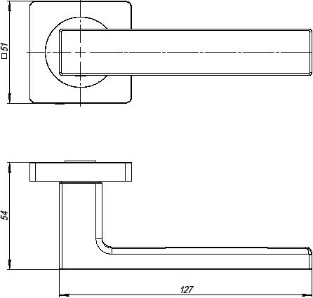 Ручка дверная Ajax furniture Optima K.JK51 SN/CP-3 (матовый никель/хром)