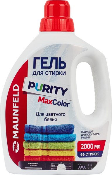 Гель для стирки Maunfeld Purity Max Color MWL2000PC (2л)