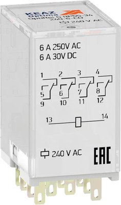 

Реле промежуточное, OptiRel G RP55-34-24D-6-CO-G/LD / 281128