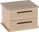 Корпус тумбы Мебельград Бонн С ящиками 54.5x40.0x36.6 (дуб светлый натуральный/черный) - 