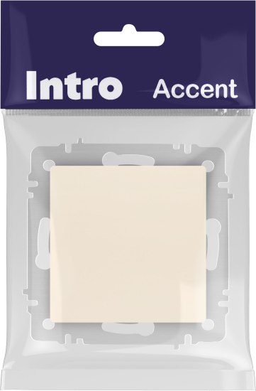 Выключатель INTRO Accent 6-109-02 / Б0063606 (слоновая кость)