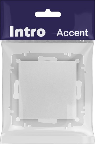 Выключатель INTRO Accent 6-109-03 / Б0063608 (алюминий)