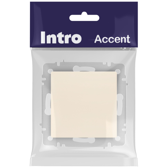 Выключатель INTRO Accent 6-108-02 / Б0063582 (слоновая кость) — фото 6