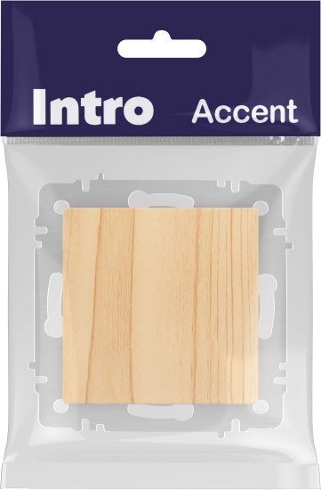 Выключатель INTRO Accent 6-108-11 / Б0063600 (сосна)