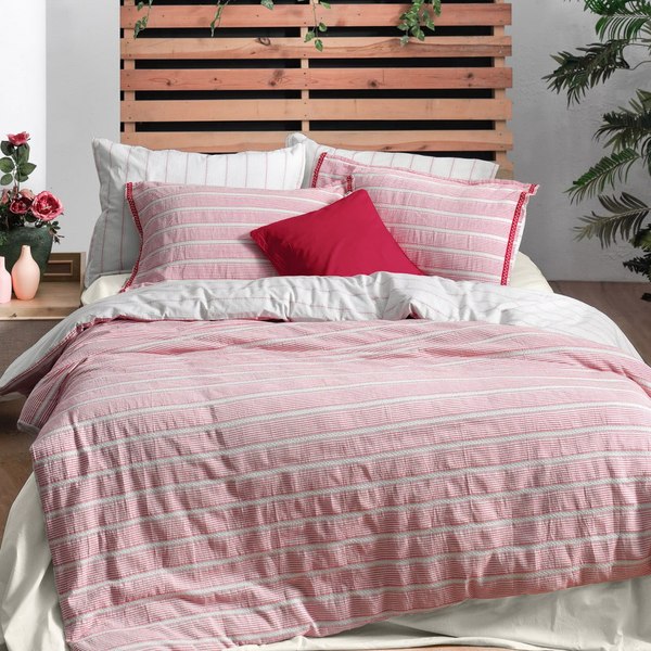Комплект постельного белья Sarev Mood Comfort 1.5сп / N367 TRINA v1/Pembe