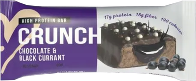 Набор протеиновых батончиков BootyBar Crunch Шоколад / Черная смородина (16x60гр) - 
