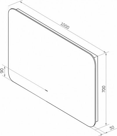 Купить Зеркало Континент Burzhe Led 100x70 в Барановичах
