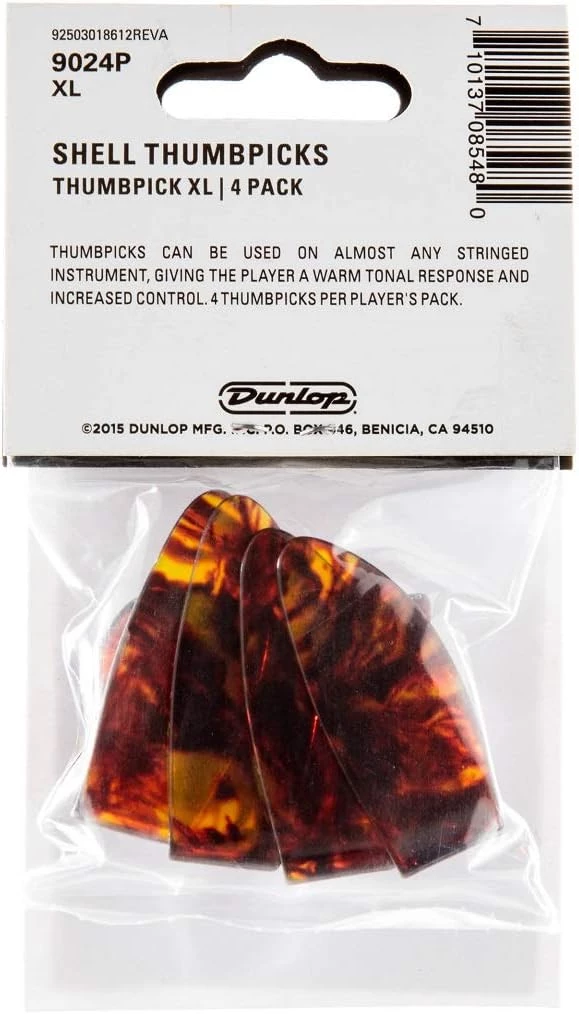 Набор медиаторов когтей Dunlop Manufacturing 9024P Shell Extra Large — фото 2