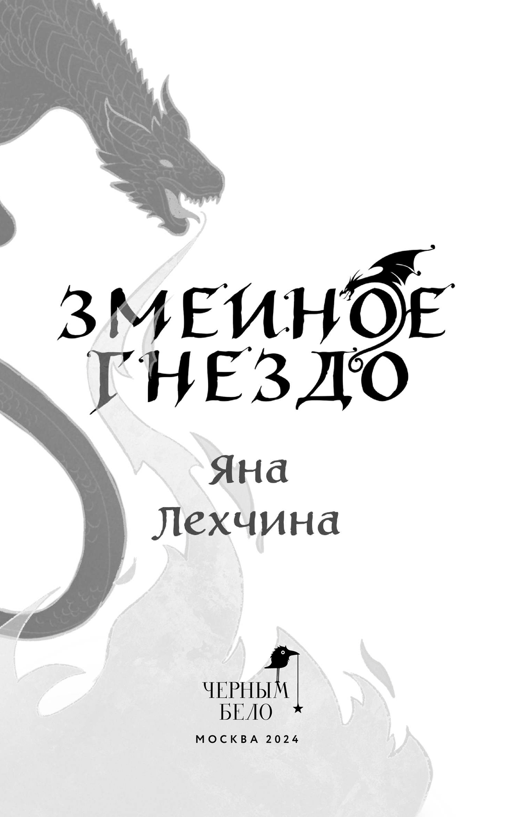 Художественная книга Черным-бело Змеиное гнездо, твердая обложка (Лехчина Яна) — фото 3
