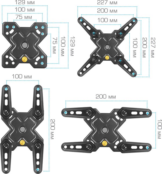 Кронштейн для телевизора ARM Media Mars-7 (черный)