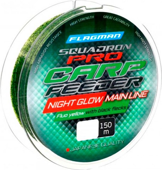 Леска монофильная Flagman Fishing Squadron Pro Carp Feeder Night Glow Line / SDPCF150-0286