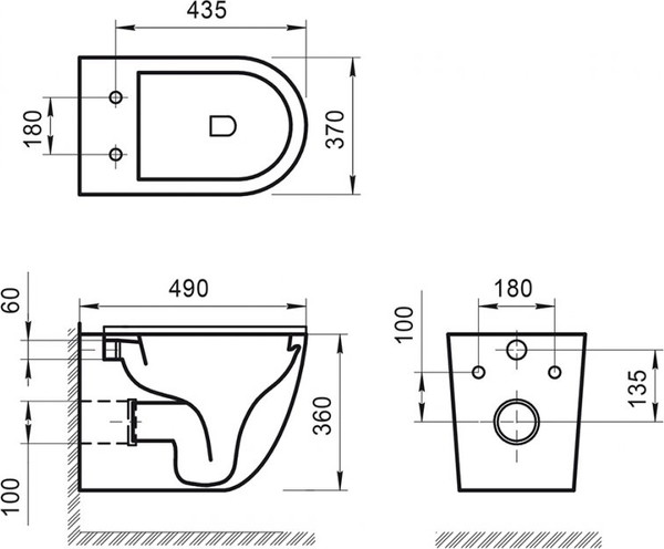 Унитаз подвесной BelBagno Sfera-R / BB046CHR/SC