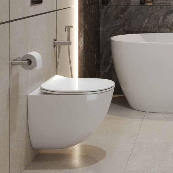 Унитаз подвесной BelBagno Amanda-Tor / BB051CH-TOR-FC/SC