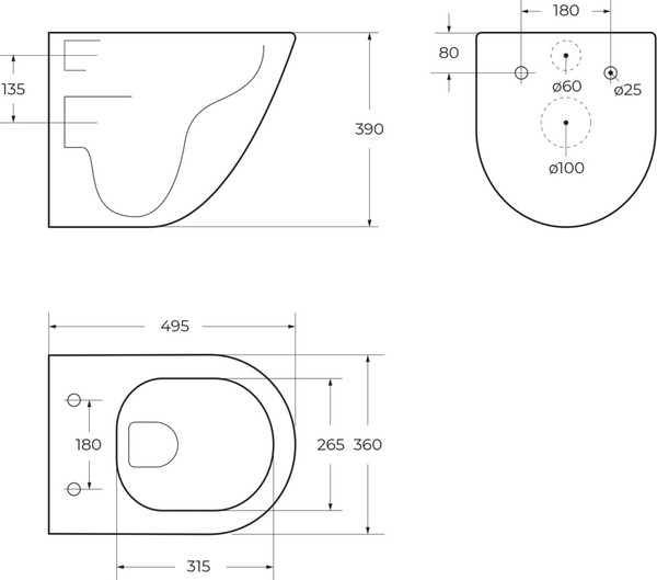 Унитаз подвесной BelBagno Amanda-Tor / BB051CH-TOR-FC/SC