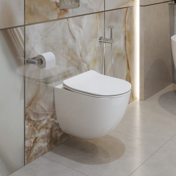 Унитаз подвесной BelBagno Amanda-Tor / BB051CH-TOR-FC/SC