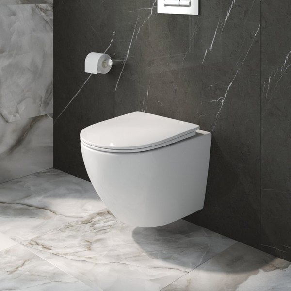 Унитаз подвесной с инсталляцией BelBagno BB5177CH-TOR/SC/BB026/BB081CR (с сиденьем)