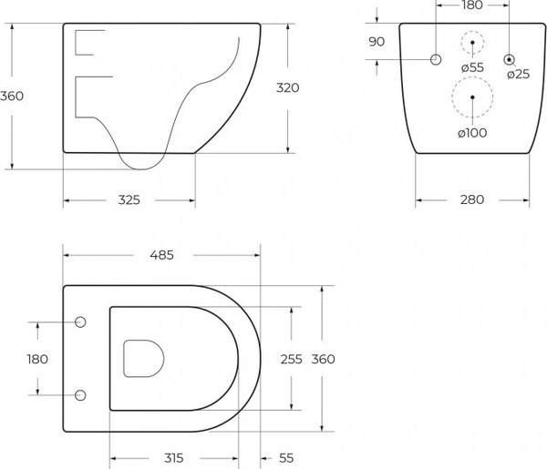 Унитаз подвесной с инсталляцией BelBagno BB5177CH-TOR/SC/BB026/BB081CR (с сиденьем)