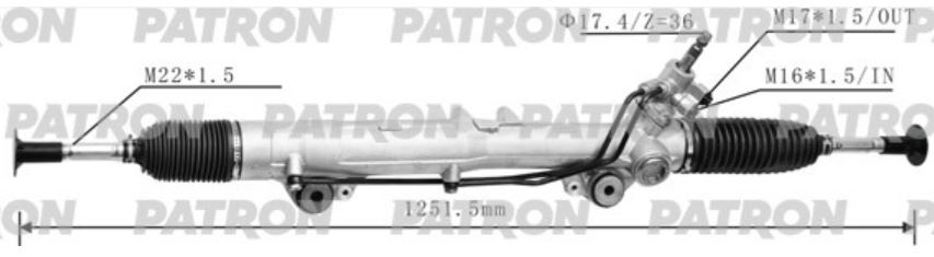 Рулевая рейка Patron PSG3036 — фото 3