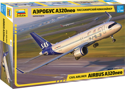 

Сборная модель, Пассажирский авиалайнер Аэробус А-320neo / 7037
