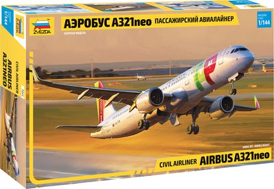 

Сборная модель, Пассажирский авиалайнер Аэробус А-321neo / 7043