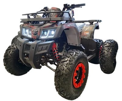 Квадроцикл Motax Grizlik T200 (черный/красный камуфляж) - 