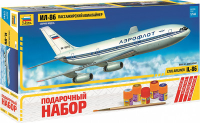 Сборная модель Звезда Пассажирский авиалайнер Ил-86 / 7001П -
