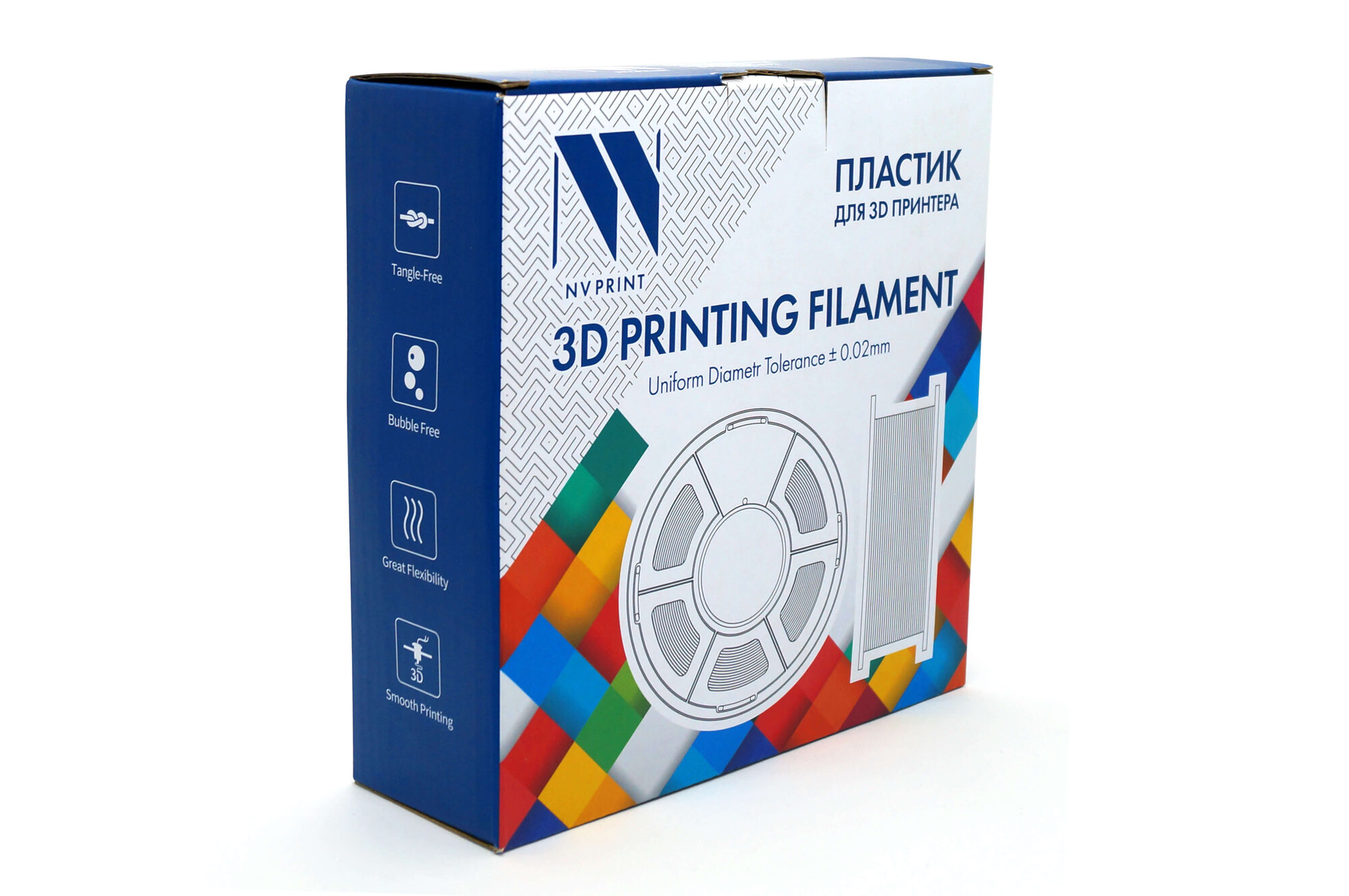 Пластик для 3D-печати NV Print NV-3D-PLA-YELLOW (1.75мм, 1кг, желтый) — фото 3