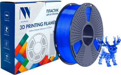 

Пластик для 3D-печати, NV-3D-PLA-P-TRANSP-BLUE