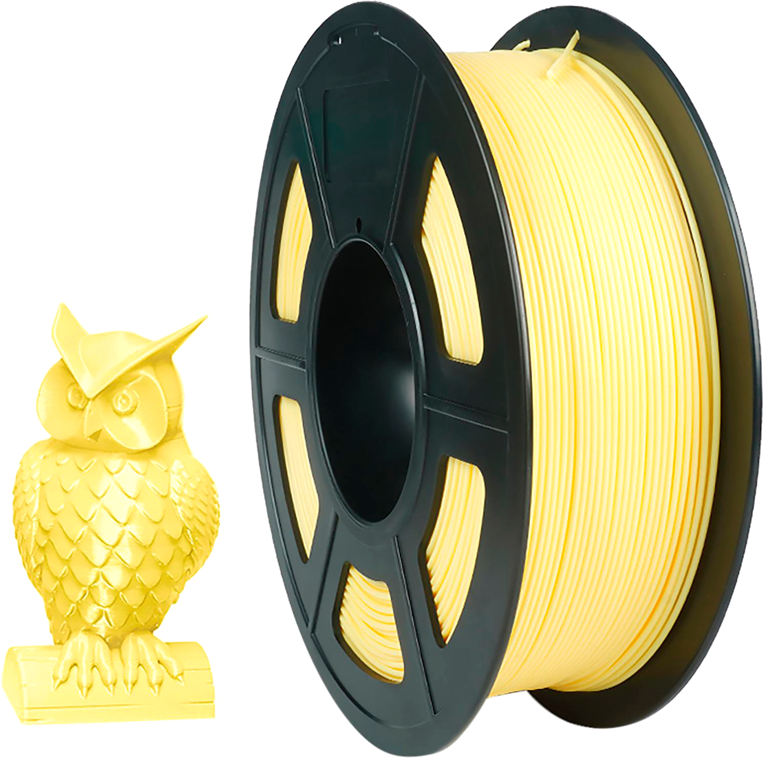 Пластик для 3D-печати NV Print NV-3D-PLA-P-TRANSP-YELLOW (1.75мм, 1кг, Trasparent Yellow)