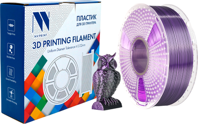 

Пластик для 3D-печати, NV-3D-SILK-PLA-P-BLACK-PURPLE