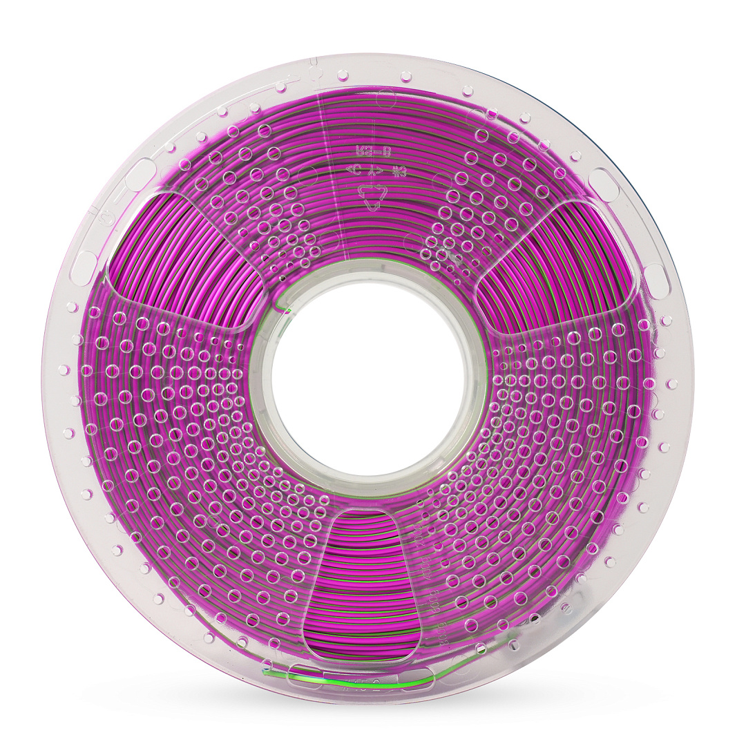Пластик для 3D-печати NV Print NV-3D-SILK-PLA-P-BLUE-GREEN-PURPLE (1.75мм, 1кг, синий/зеленый/фиолетовый) — фото 2