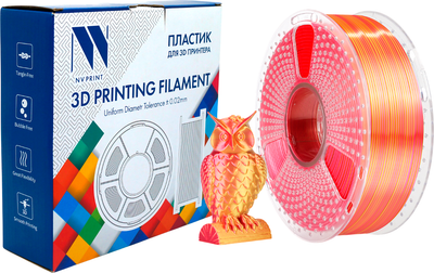

Пластик для 3D-печати, NV-3D-SILK-PLA-P-RED-GOLD
