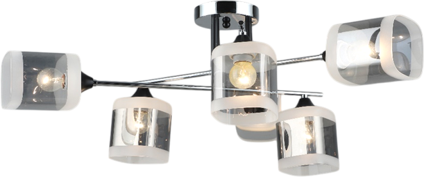 Потолочный светильник Mirastyle SX-N-2185/6 BK+CH