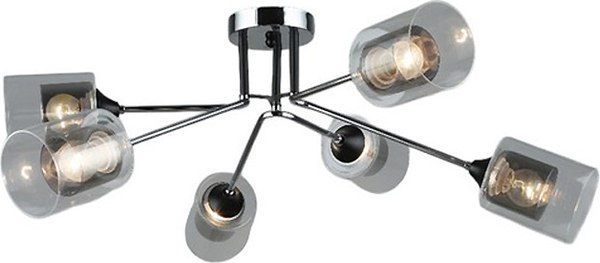 Потолочный светильник Mirastyle SX-N-2193/6 BK+CH