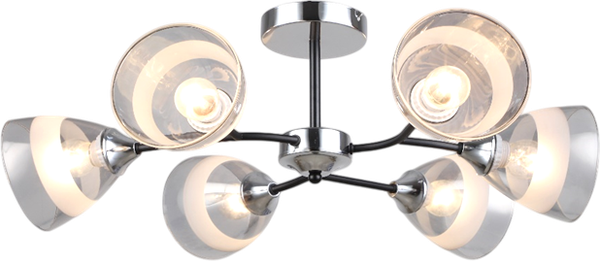 Потолочный светильник Mirastyle SX-N-2249/6 CH+BK
