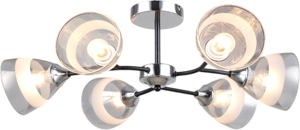 Потолочный светильник Mirastyle SX-N-2249/6 CH+BK
