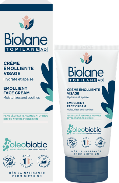 Крем детский Biolane Topilane Смягчающий для лица (50мл)