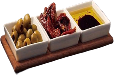 Набор соусников Arya на деревянном подносе / 8680943246318 - 