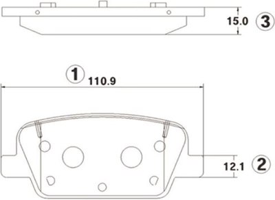

Тормозные колодки, GK1410
