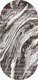 Ковер Bossan Efil C229A-KAHVE-KGRI-OVAL (1.6x2.3) - 