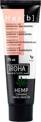 

Маска для лица кремовая, Cannabis Seed Oil Sleeping Face Mask