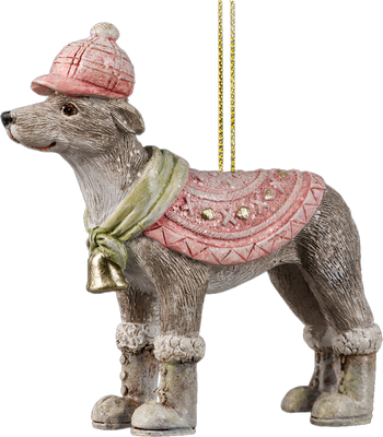 

Елочная игрушка, Decor. Собака в кепи / 62466