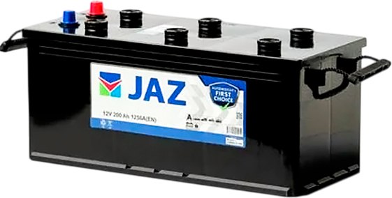 Автомобильный аккумулятор JAZ Евро +/- 1250A с бортом / 6СТ-200 DIN