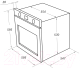 Миниатюра изображения товара Электрический духовой шкаф Maunfeld EOEM.769B2