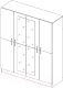 Миниатюра изображения товара Шкаф Горизонт Мебель Лайн/Леси 4х ств. (кантер/сонома)