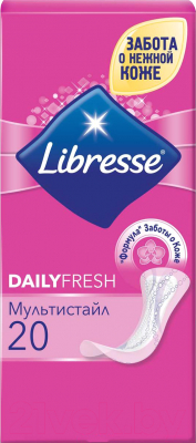 Прокладки ежедневные Libresse Dailyfresh Multistyle (20шт)