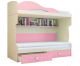 Двухъярусная кровать детская Горизонт Мебель Радуга (фламинго) - 