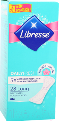 Прокладки ежедневные Libresse Long Multi повышенной впитываемости (28шт)